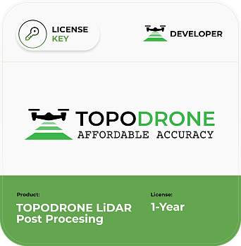 TOPODRONE LiDAR Post Processing 1-Year License